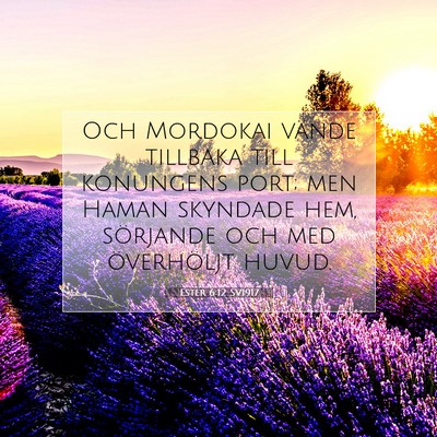 Ester 6:12 Bibelvers Förklarad