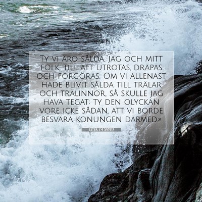Ester 7:4 Bibelvers Förklarad