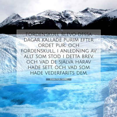 Ester 9:26 Bibelvers Förklarad