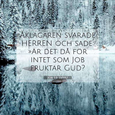 Job 1:9 Bibelvers Förklarad