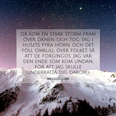 Job 1:19 Bibelvers Förklarad