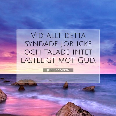Job 1:22 Bibelvers Förklarad