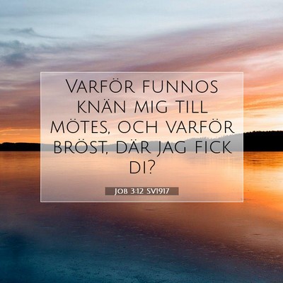 Job 3:12 Bibelvers Förklarad
