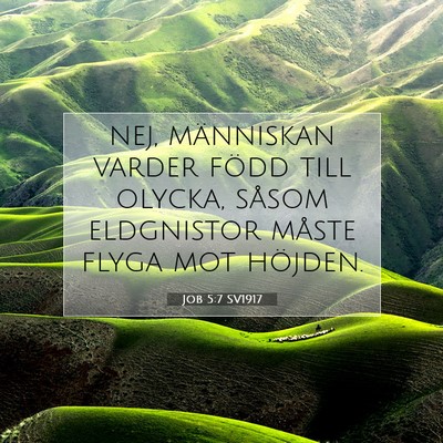 Job 5:7 SV1917 Bild av bibelvers