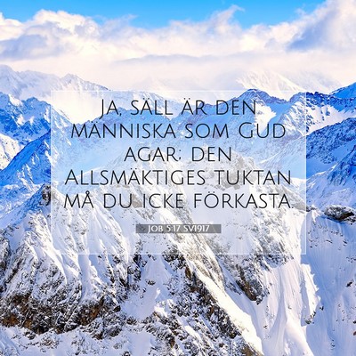 Job 5:17 SV1917 Bild av bibelvers