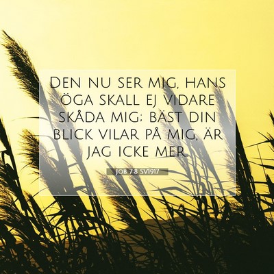 Job 7:8 Bibelvers Förklarad