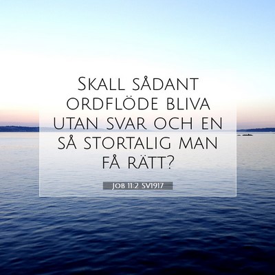 Job 11:2 Bibelvers Förklarad