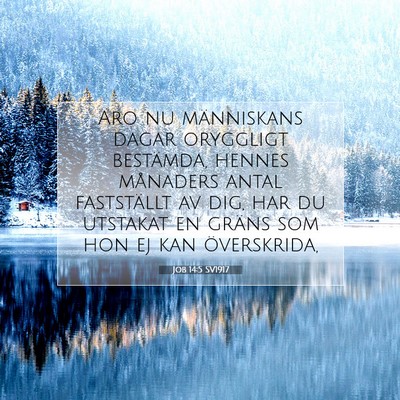 Job 14:5 SV1917 Bild av bibelvers