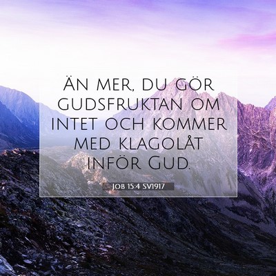 Job 15:4 Bibelvers Förklarad
