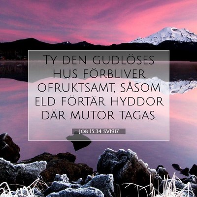 Job 15:34 Bibelvers Förklarad