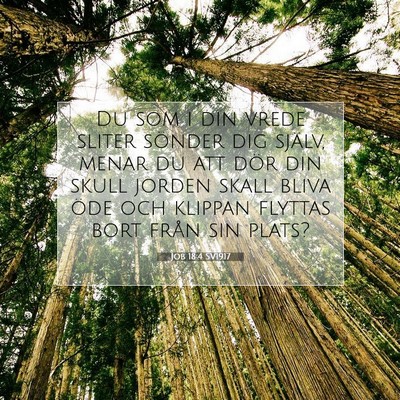 Job 18:4 SV1917 Bild av bibelvers