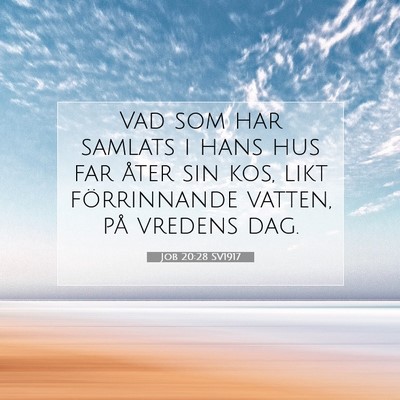 Job 20:28 SV1917 Bild av bibelvers