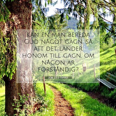 Job 22:2 SV1917 Bild av bibelvers