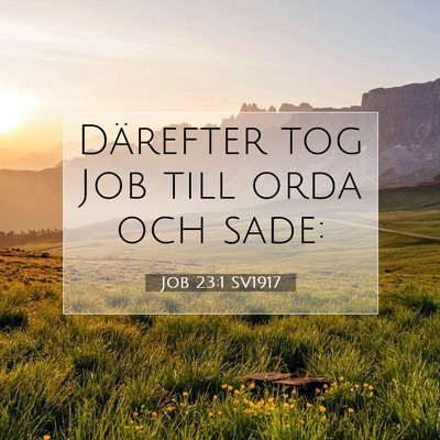 Job 23:1 Bibelvers Förklarad