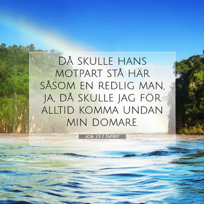 Job 23:7 Bibelvers Förklarad