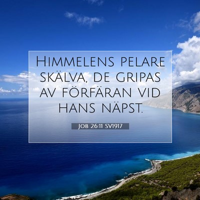 Job 26:11 Bibelvers Förklarad