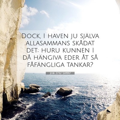 Job 27:12 Bibelvers Förklarad