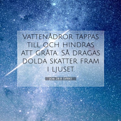 Job 28:11 Bibelvers Förklarad