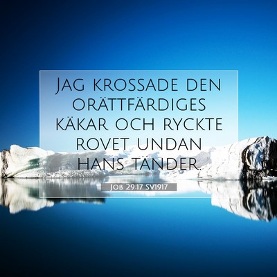 Job 29:17 Bibelvers Förklarad