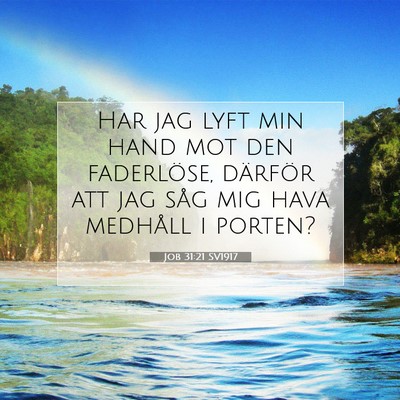 Job 31:21 SV1917 Bild av bibelvers