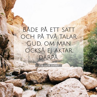 Job 33:14 SV1917 Bild av bibelvers