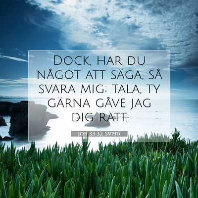 Job 33:32 Bibelvers Förklarad