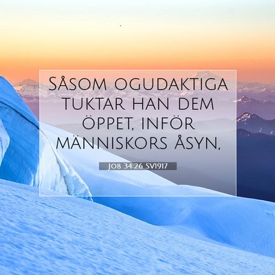 Job 34:26 SV1917 Bild av bibelvers