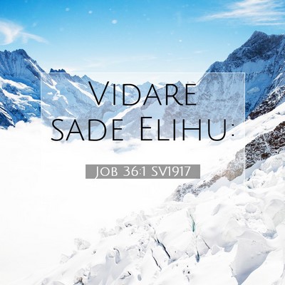 Job 36:1 Bibelvers Förklarad