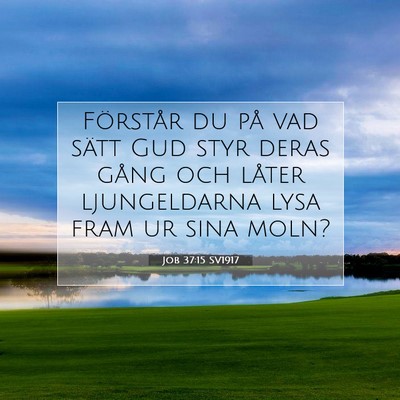 Job 37:15 Bibelvers Förklarad