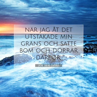 Job 38:10 SV1917 Bild av bibelvers