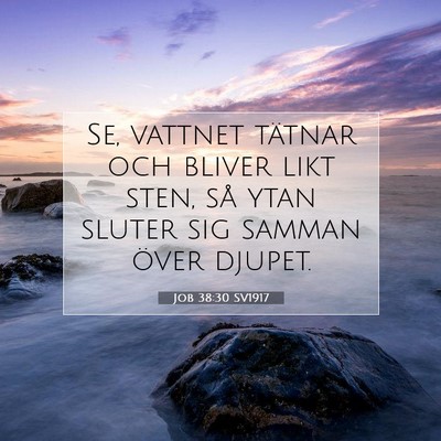 Job 38:30 Bibelvers Förklarad