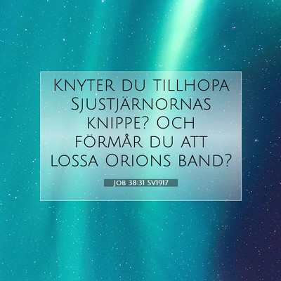 Job 38:31 Bibelvers Förklarad