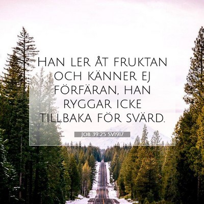 Job 39:25 Bibelvers Förklarad