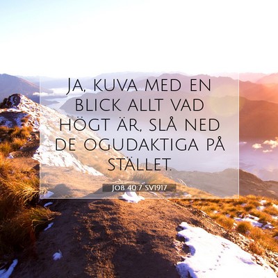 Job 40:7 Bibelvers Förklarad