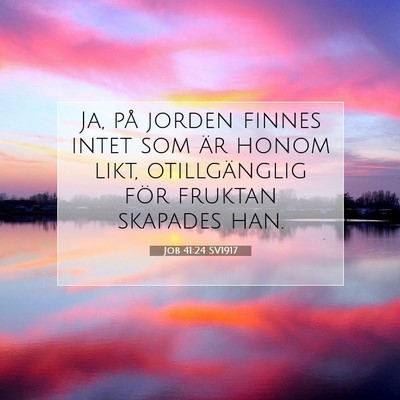 Job 41:24 Bibelvers Förklarad