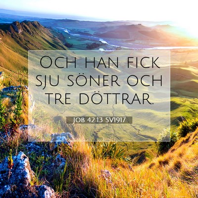 Job 42:13 Bibelvers Förklarad