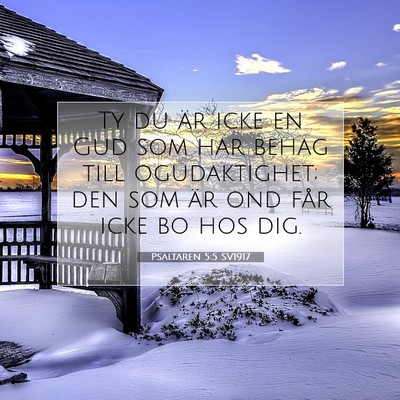 Psaltaren 5:5 SV1917 Bild av bibelvers