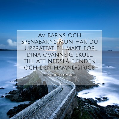 Psaltaren 8:3 SV1917 Bild av bibelvers