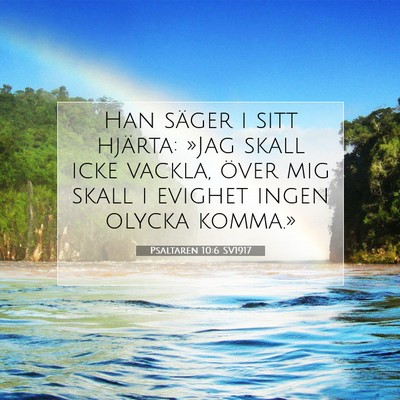 Psaltaren 10:6 SV1917 Bild av bibelvers