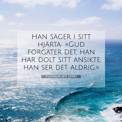 Psaltaren 10:11 SV1917 Bild av bibelvers