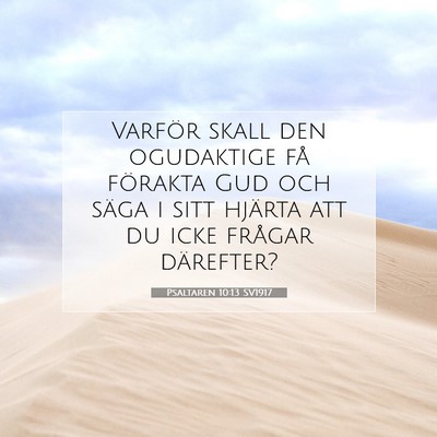 Psaltaren 10:13 SV1917 Bild av bibelvers