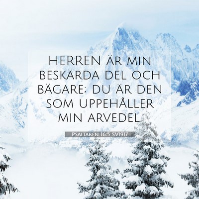 Psaltaren 16:5 SV1917 Bild av bibelvers