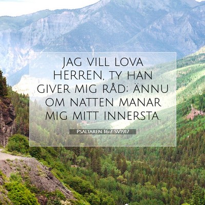 Psaltaren 16:7 Bibelvers Förklarad