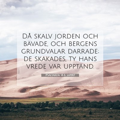 Psaltaren 18:8 SV1917 Bild av bibelvers