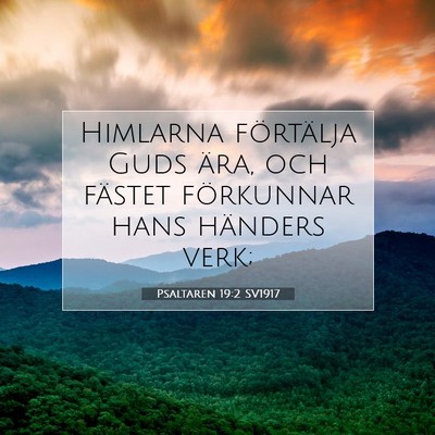 Psaltaren 19:2 Bibelvers Förklarad