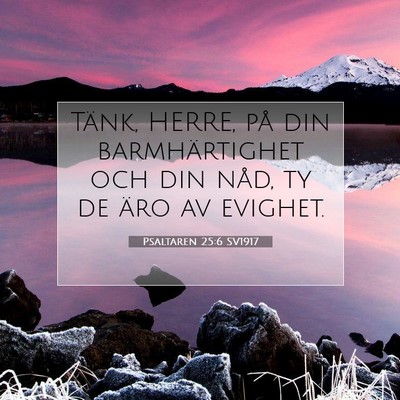 Psaltaren 25:6 SV1917 Bild av bibelvers