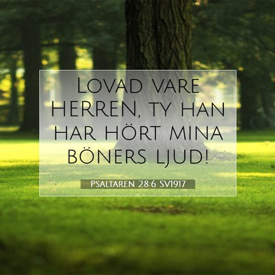 Psaltaren 28:6 Bibelvers Förklarad