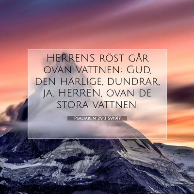 Psaltaren 29:3 Bibelvers Förklarad