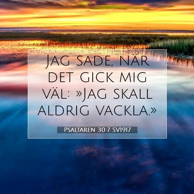 Psaltaren 30:7 SV1917 Bild av bibelvers