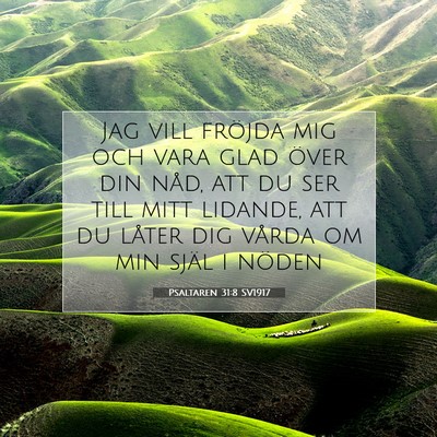 Psaltaren 31:8 Bibelvers Förklarad